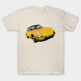 porsche 911 in yellow T-Shirt